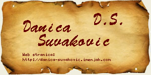 Danica Šuvaković vizit kartica